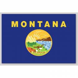 Montana State Flag - Vinyl Sticker