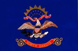 North Dakota Flag - Sticker