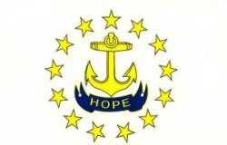Rhode Island Flag - Sticker