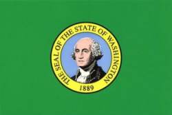 Washington Flag - Sticker