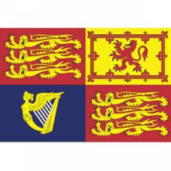 Royal Standard UK Flag - Sticker