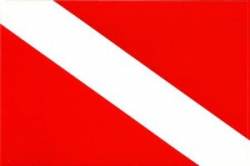 Scuba Dive Diver Flag - Sticker