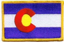Colorado Flag - Embroidered Iron On Patch