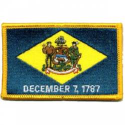 Delaware Flag - Embroidered Iron On Patch
