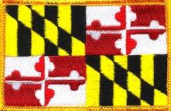 Maryland Flag - Embroidered Iron On Patch