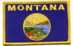 Montana Flag - Embroidered Iron On Patch