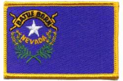 Nevada Flag - Embroidered Iron-On Patch