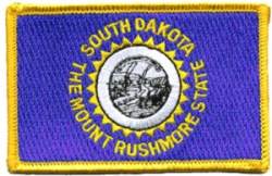 South Dakota Flag - Embroidered Iron On Patch