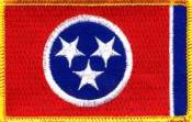 Tennessee Flag - Embroidered Iron On Patch