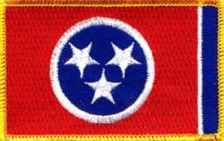 Tennessee Flag - Embroidered Iron On Patch