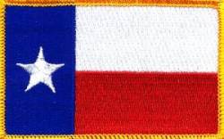 Texas Flag - Embroidered Iron On Patch