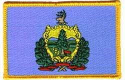 Vermont Flag - Embroidered Iron On Patch
