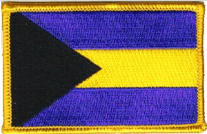 Bahamas Flag - Embroidered Iron On Patch at Sticker Shoppe