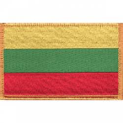 Lithuania Flag - Embroidered Iron On Patch