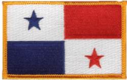 Panama Flag - Embroidered Iron On Patch
