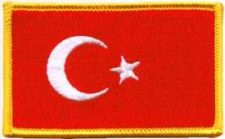 Turkey Flag - Embroidered Iron On Patch