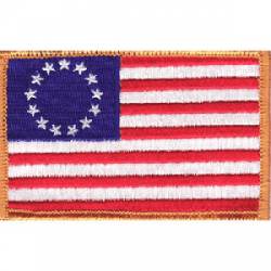 Betsy Ross American Flag - Embroidered Iron On Patch