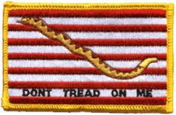 1st Navy Jack Don't Tread On Me Flag - Embroidered Iron On Patch