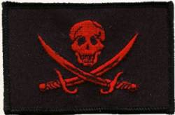 Jack Rackam Red - Embroidered Iron On Patch