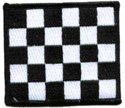 Checkered Flag - Embroidered Iron On Patch