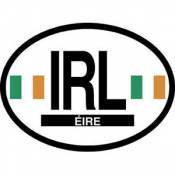 IRL Ireland Eire - Reflective Oval Sticker