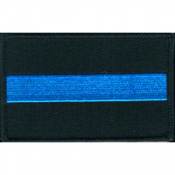 Thin Blue Line - Embroidered Iron On Patch