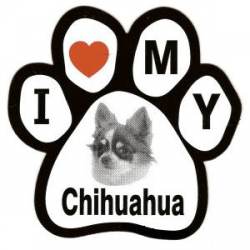 I Love My Chihuahua - Paw Magnet