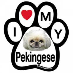 I Love My Pekingese - Paw Magnet