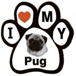 Pug Sticker Pug decal Funny pug decal Pug bumper sticker Car -  Portugal