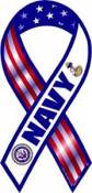 Navy - Mini Ribbon Magnet