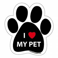 I Love My Pet - Paw Magnet