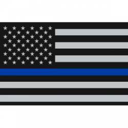 Thin Blue Line American Flag 3 Inch - Vinyl Sticker Email Exclusive